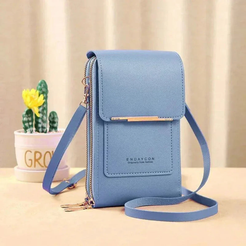 Women’s Touchscreen Phone Crossbody Bag with Multiple Compartments