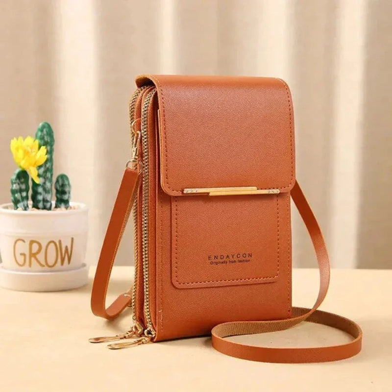 Women’s Touchscreen Phone Crossbody Bag with Multiple Compartments