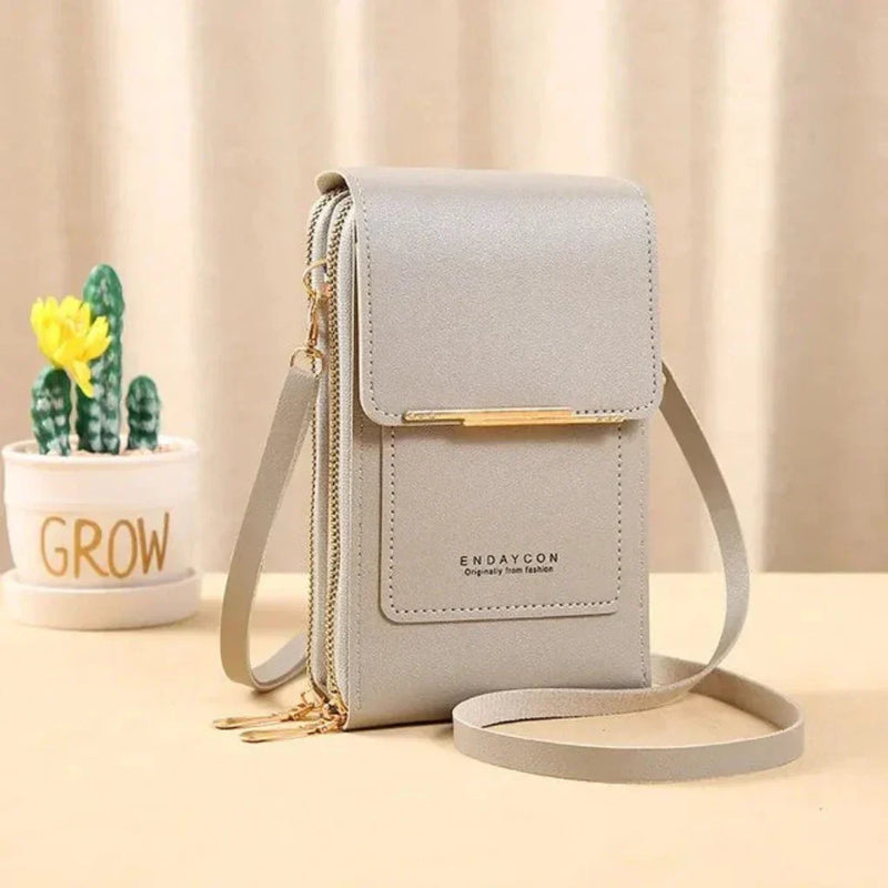 Women’s Touchscreen Phone Crossbody Bag with Multiple Compartments