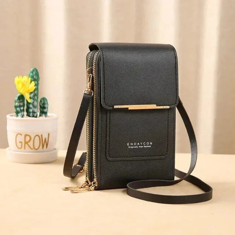 Women’s Touchscreen Phone Crossbody Bag with Multiple Compartments
