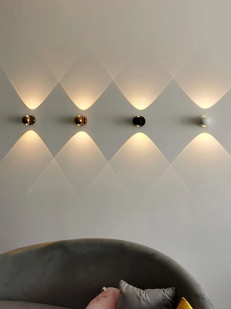 Wall Light with LED Glass Globe and Up-and-Down Illumination