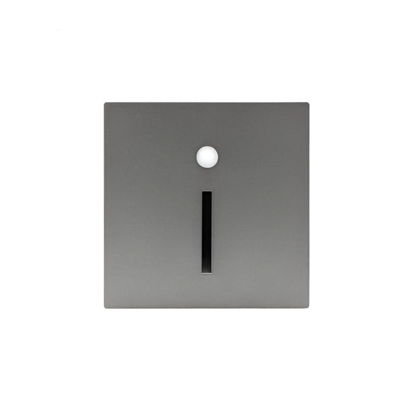 Stair Light with LED and Motion Sensor in a Square Wall Fitting