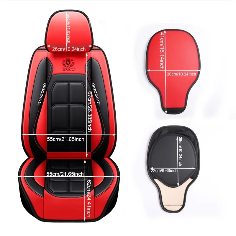 Universal Faux Leather Car Seat Cover for Everyday Protection
