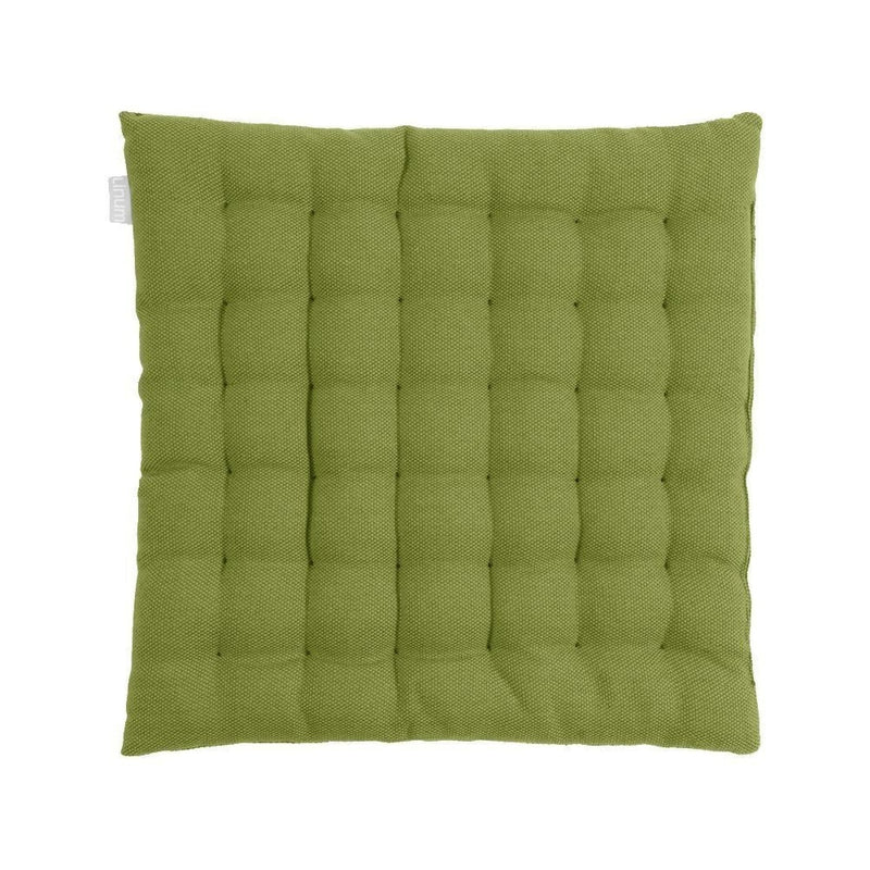 Quilted Cotton Chair Cushion with Textured Square Stitching