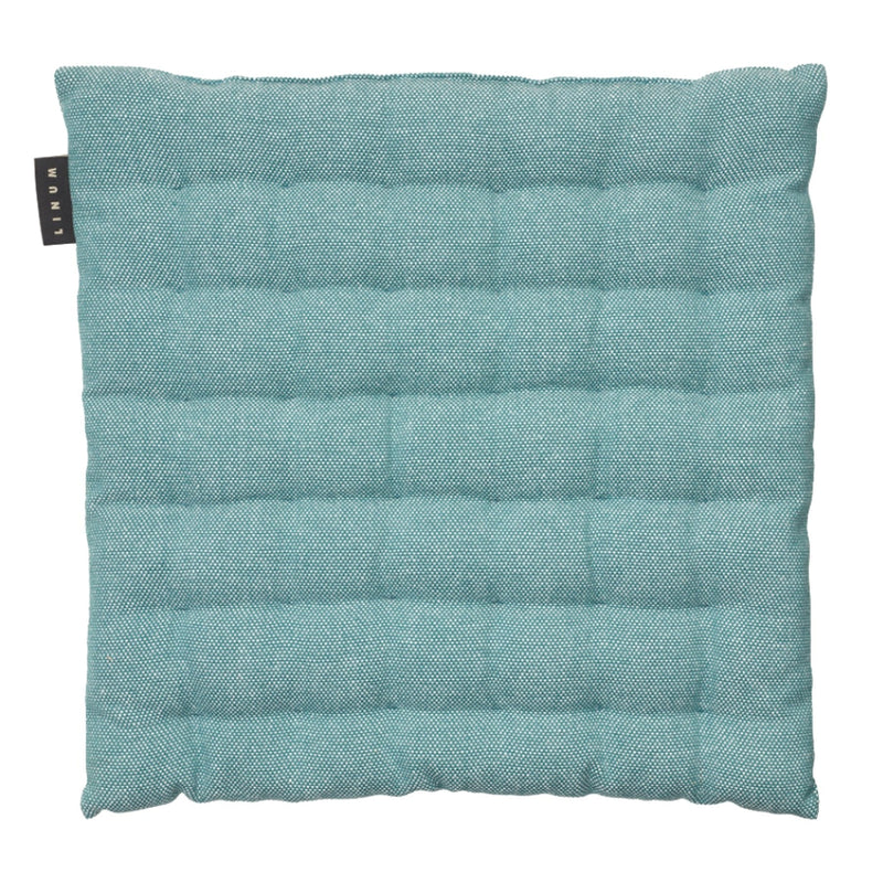 Quilted Cotton Chair Cushion with Textured Square Stitching