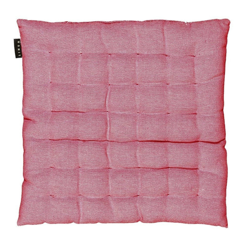 Quilted Cotton Chair Cushion with Textured Square Stitching