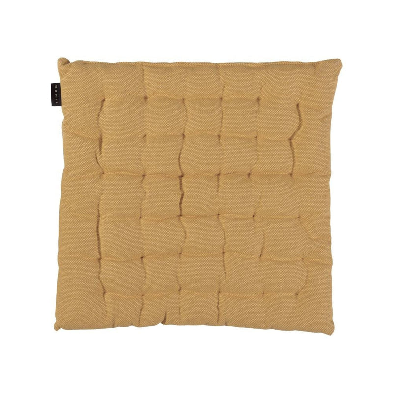 Quilted Cotton Chair Cushion with Textured Square Stitching