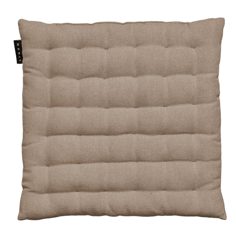 Quilted Cotton Chair Cushion with Textured Square Stitching