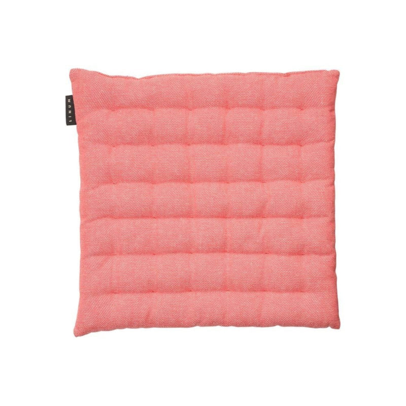 Quilted Cotton Chair Cushion with Textured Square Stitching