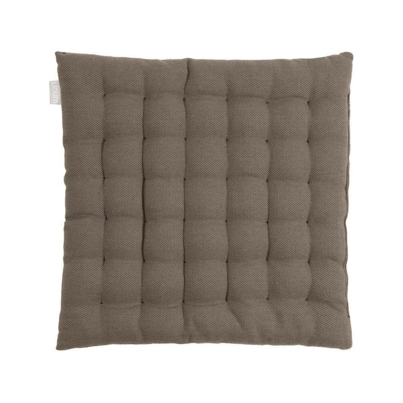 Quilted Cotton Chair Cushion with Textured Square Stitching