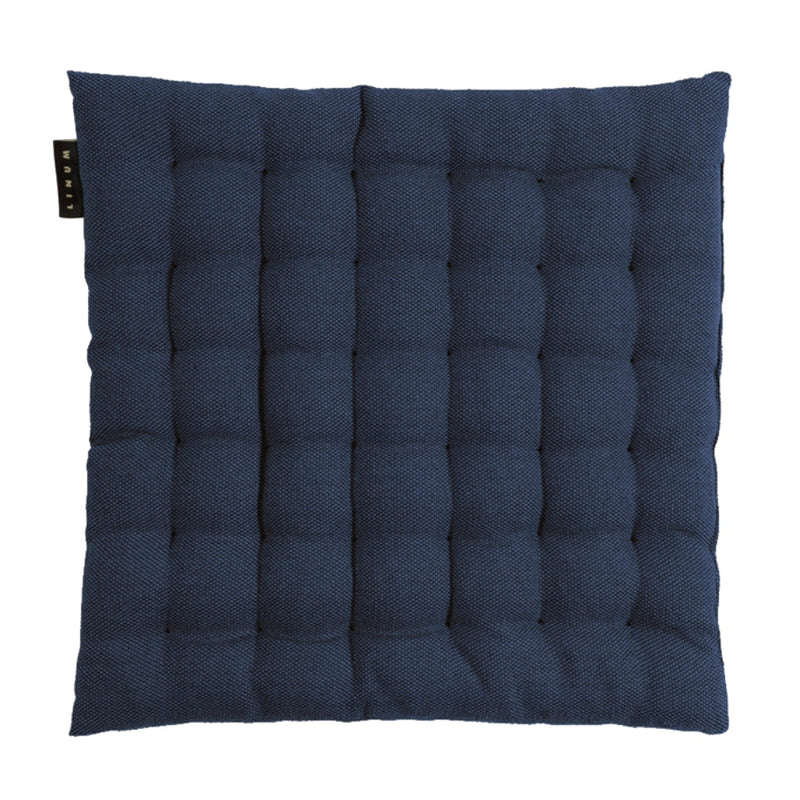 Quilted Cotton Chair Cushion with Textured Square Stitching