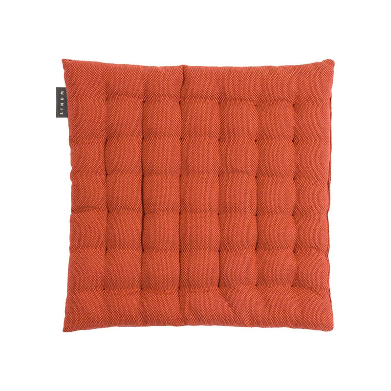 Quilted Cotton Chair Cushion with Textured Square Stitching