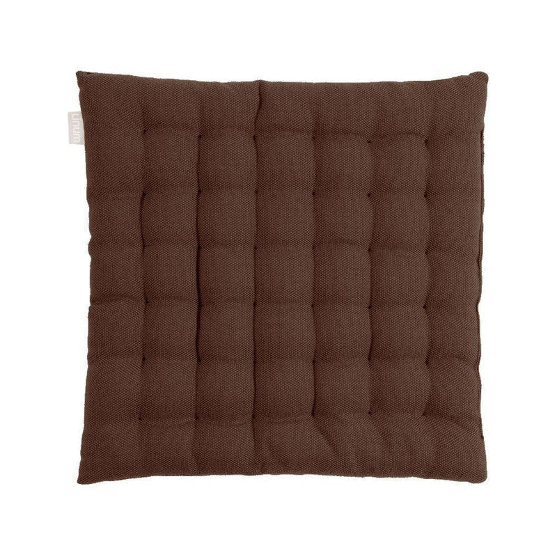 Quilted Cotton Chair Cushion with Textured Square Stitching