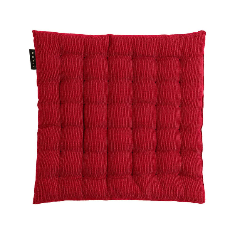 Quilted Cotton Chair Cushion with Textured Square Stitching