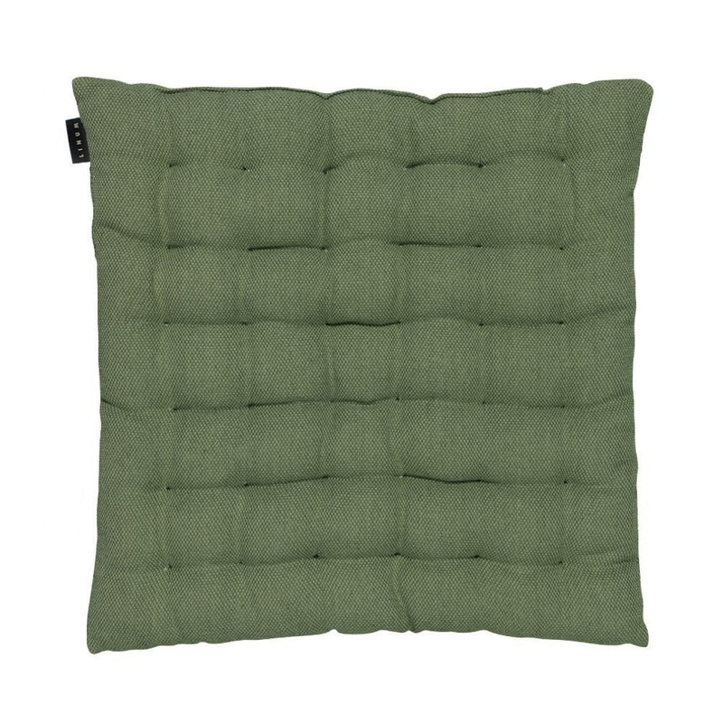 Quilted Cotton Chair Cushion with Textured Square Stitching