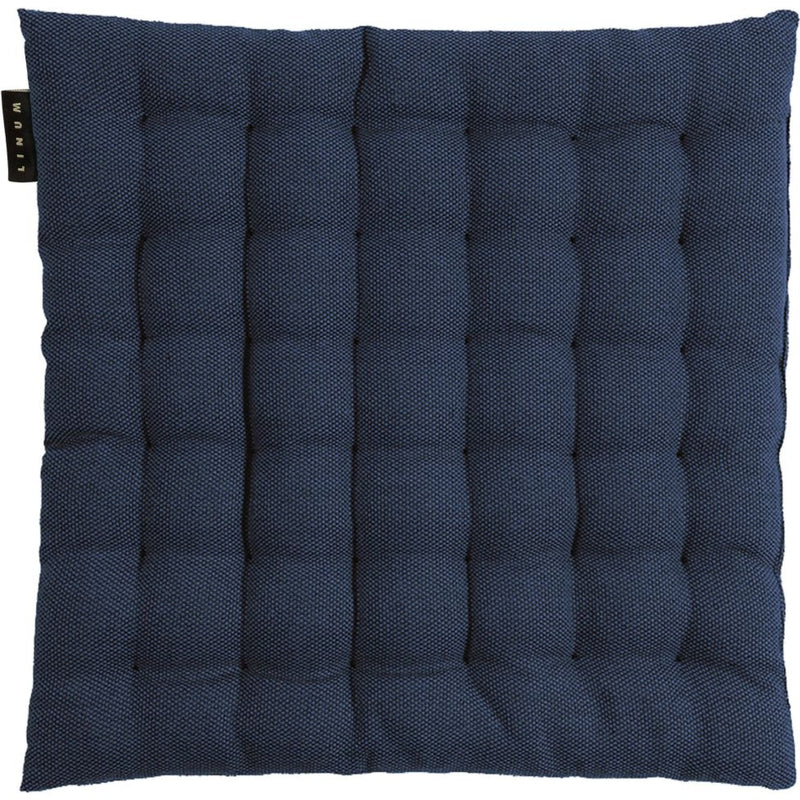 Quilted Cotton Chair Cushion with Textured Square Stitching