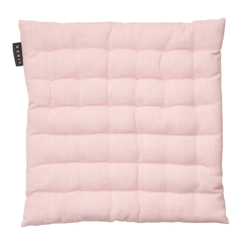 Quilted Cotton Chair Cushion with Textured Square Stitching