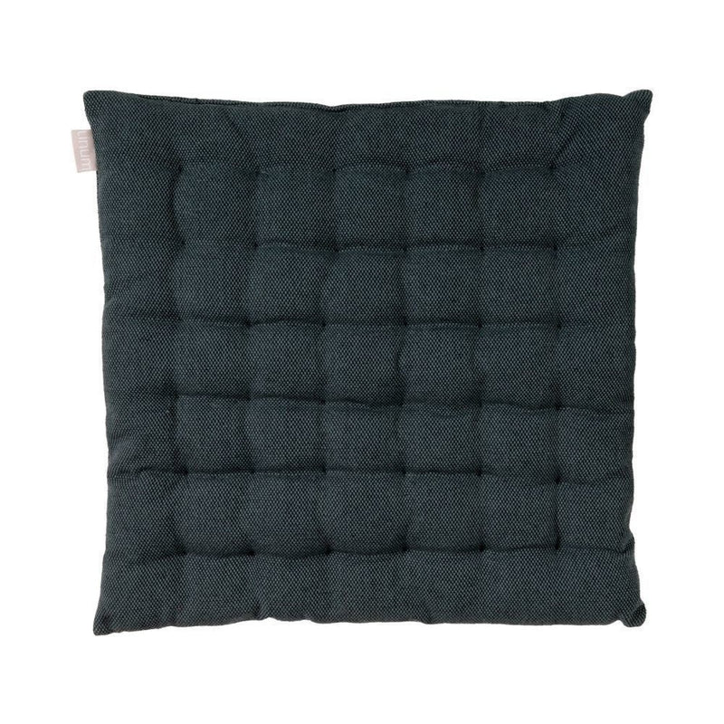 Quilted Cotton Chair Cushion with Textured Square Stitching