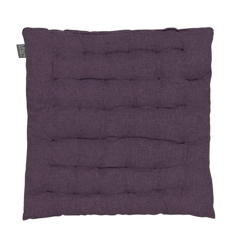 Quilted Cotton Chair Cushion with Textured Square Stitching
