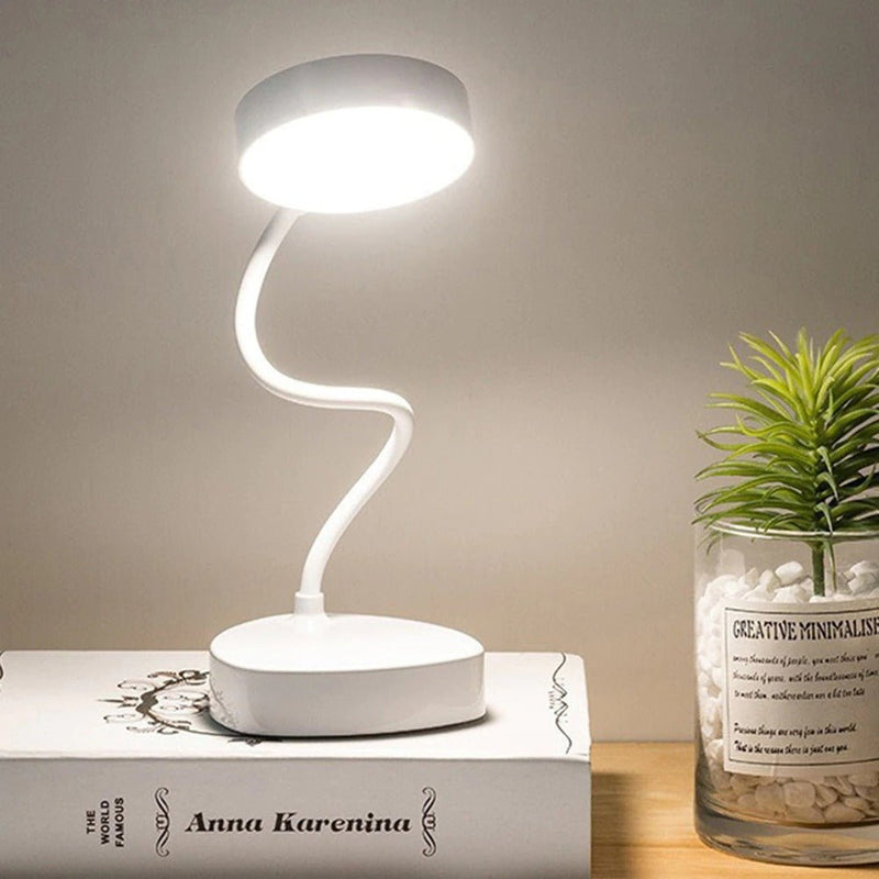 Modern Adjustable LED Desk Lamp – Dimmable Light with Flexible Neck and USB Connection