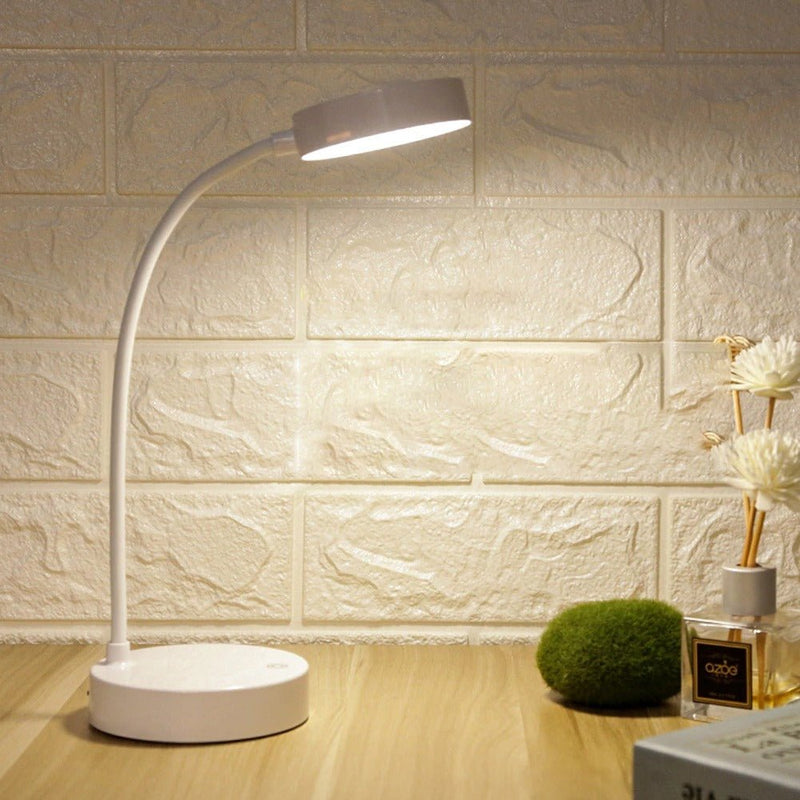 Modern Adjustable LED Desk Lamp – Dimmable Light with Flexible Neck and USB Connection