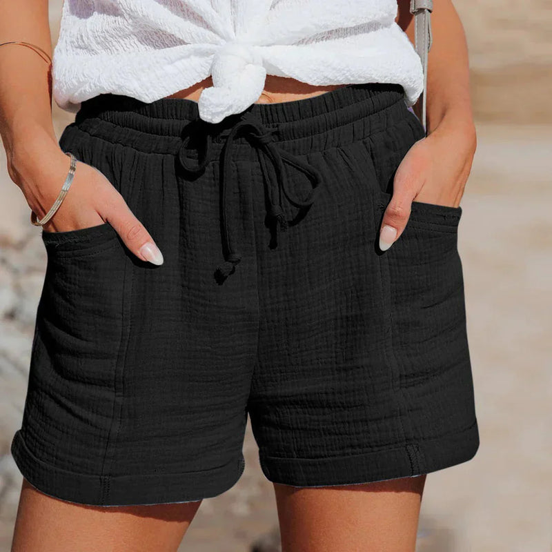 Shorts Women – Ladies' Shorts with Elastic Waistband and Loose Fit