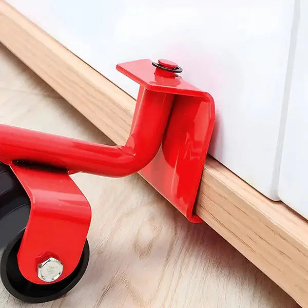 Furniture Lifter Set with Steel Lever and Four Wheeled Moving Pads