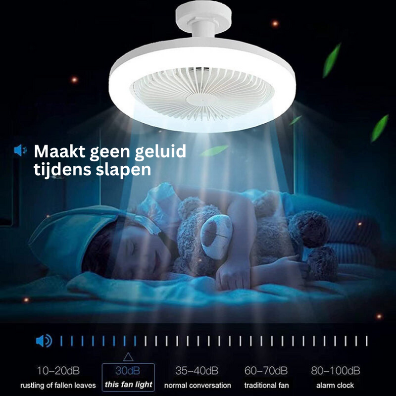 Ceiling Fan with LED Light for Lamp Fitting and Comfortable Cooling