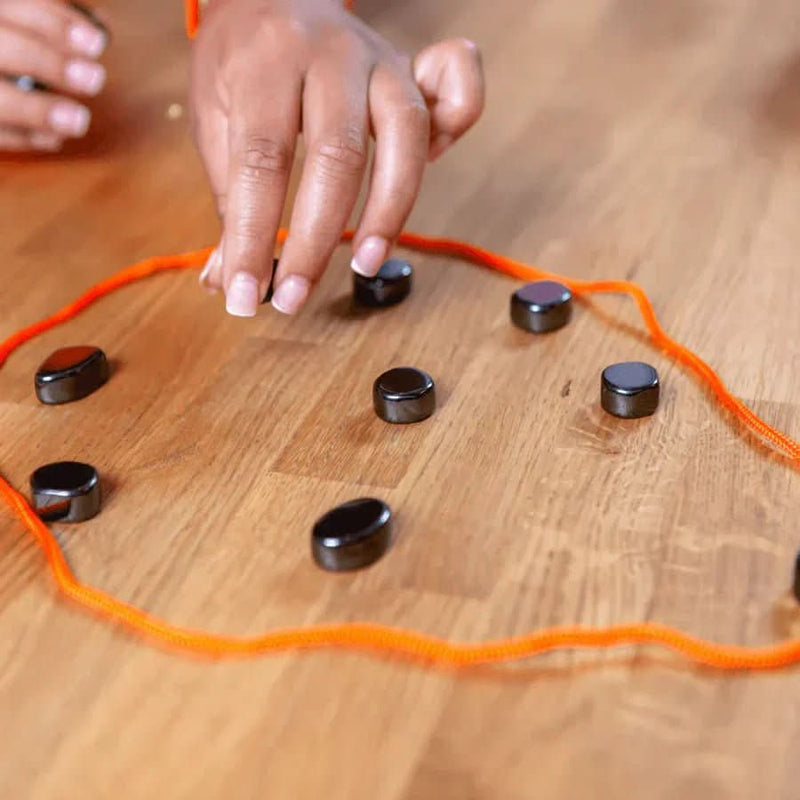 Magnetic Strategy Board Game with Portable Playing Pieces