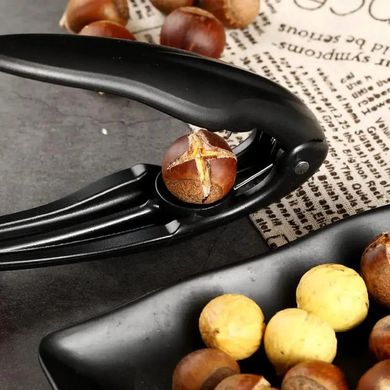 Chestnut Cutter with Stainless Steel Blades and Textured Hand Grip