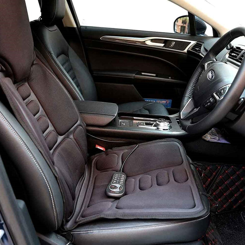 Eight-Mode Vibration Massage Seat Cushion with Heat for Home and Car