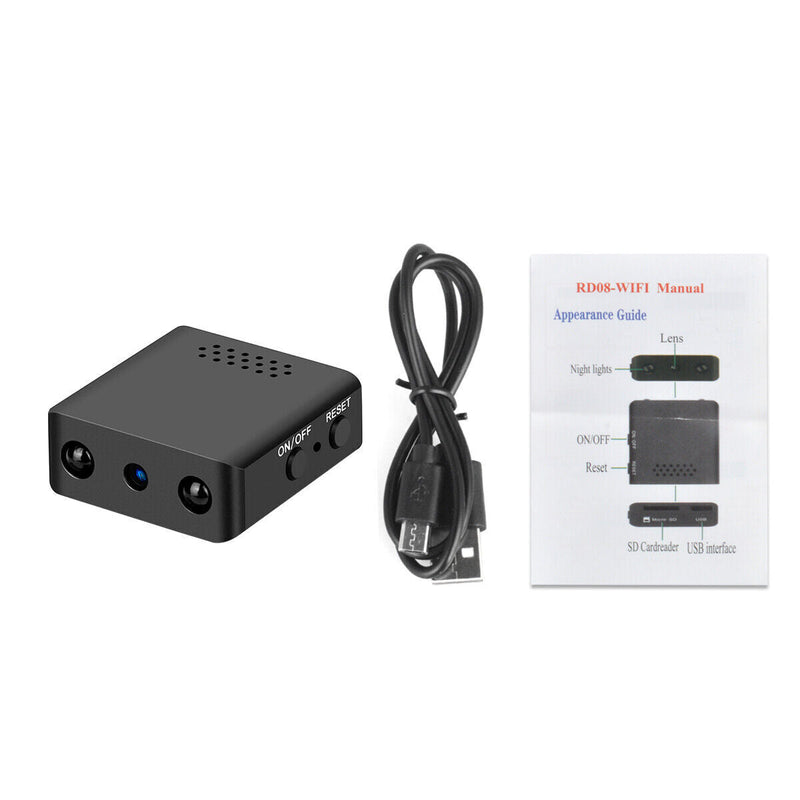 Mini Wi-Fi Security Camera with Night Vision and Motion Detection
