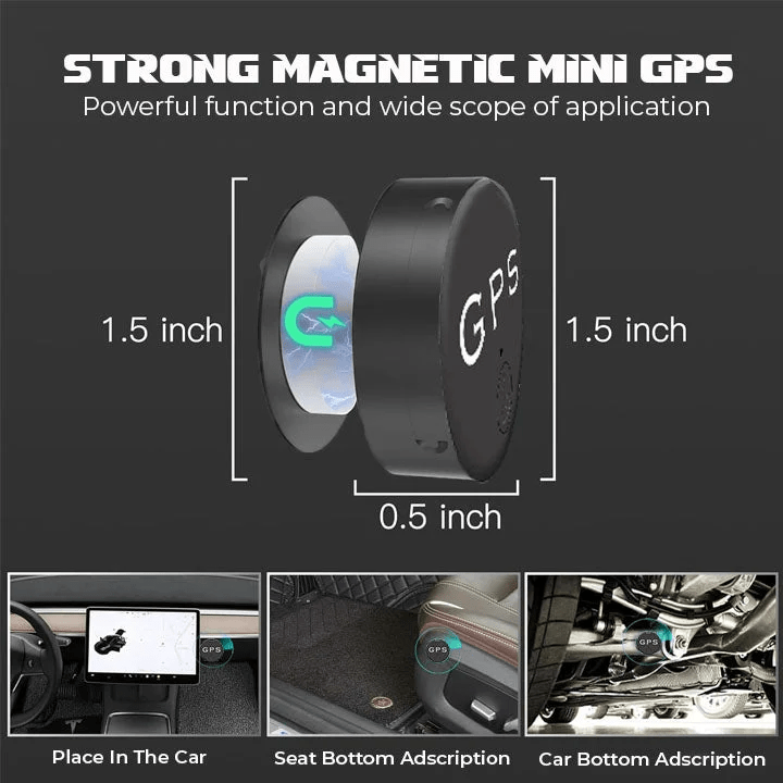 Mini Magnetic Bluetooth Tracker with Anti-Loss Alerts & Smartphone Connectivity