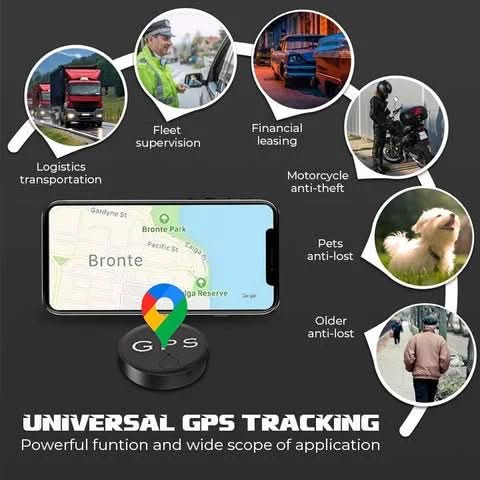 Mini Magnetic Bluetooth Tracker with Anti-Loss Alerts & Smartphone Connectivity