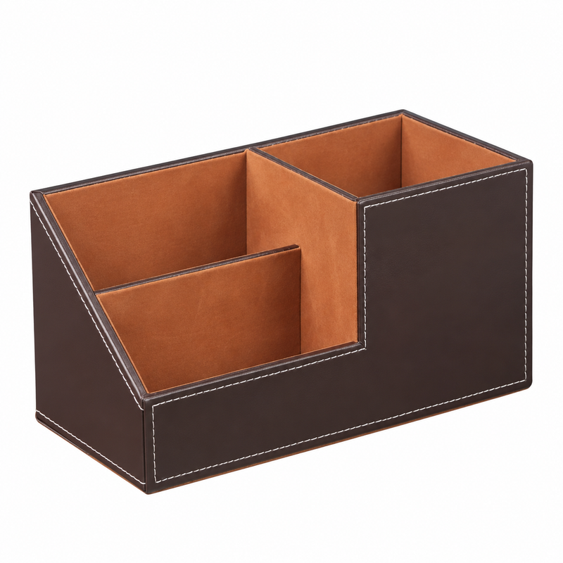 ClassicDesk PU Organizer – Luxe Solution for a Tidy Desk