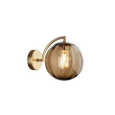 Modern Glass Wall Lamp with Warm Light and Elegant Scandinavian Design