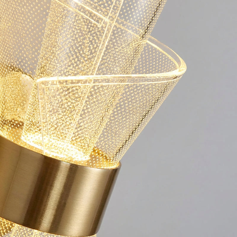Sculptural Acrylic LED Wall Lamp with Warm Ambient Glow