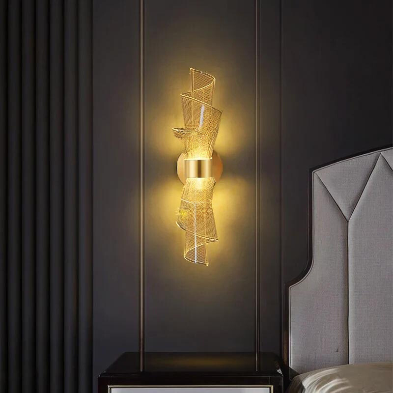 Sculptural Acrylic LED Wall Lamp with Warm Ambient Glow