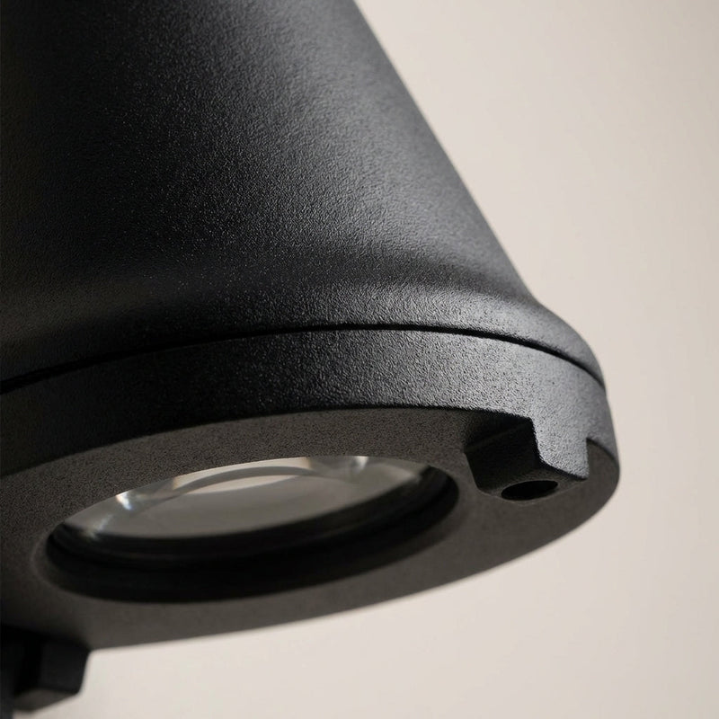 Outdoor Metal Wall Light with Warm Downward Illumination