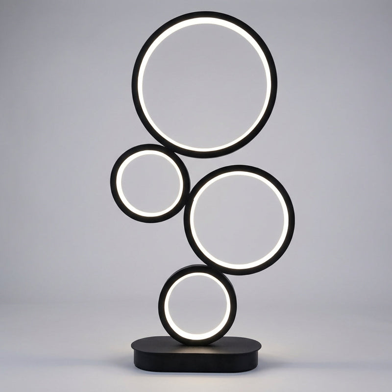 Four-Ring Dimmable LED Table Lamp