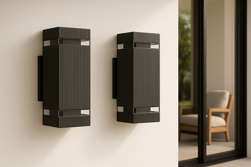 Modern Outdoor Wall Light with Up and Down Light and Weather-Resistant Design