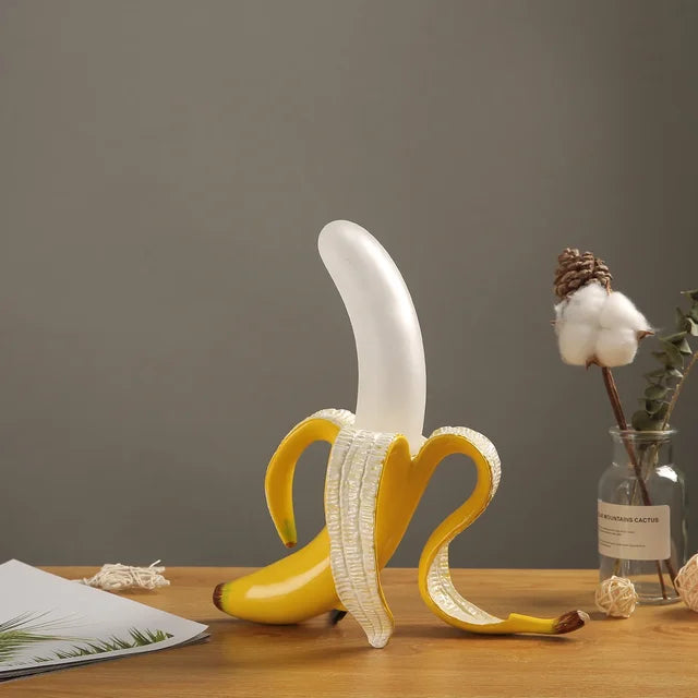 Decorative Banana Table Lamp with Warm LED Light for Living Room or Bedroom