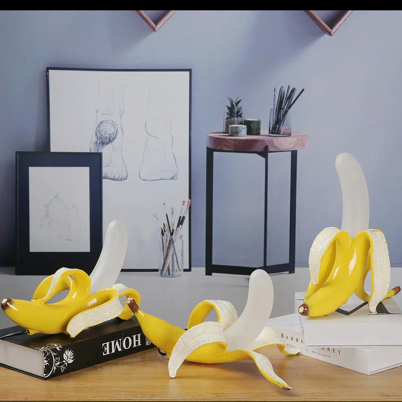Decorative Banana Table Lamp with Warm LED Light for Living Room or Bedroom