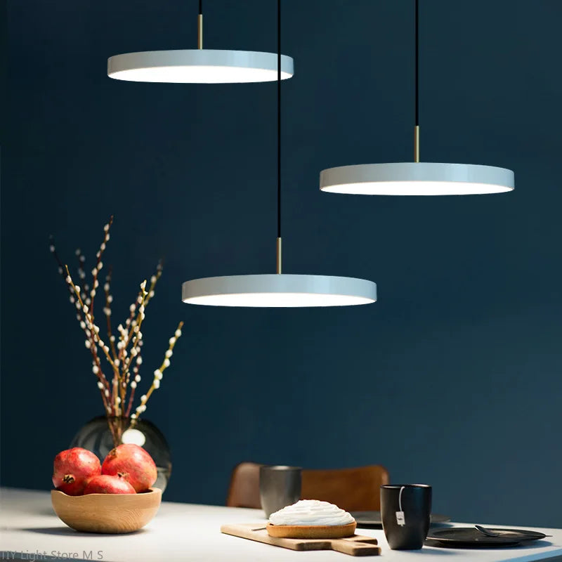 Scandinavian Pendant Lamp with Warm Light and Minimalist Design
