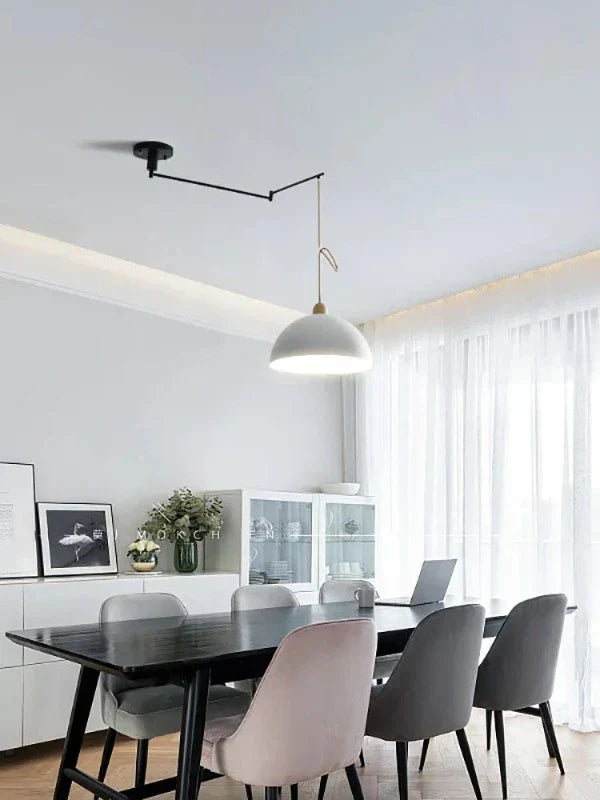 Modern Ceiling Light with Adjustable Light Arms for Flexible Illumination