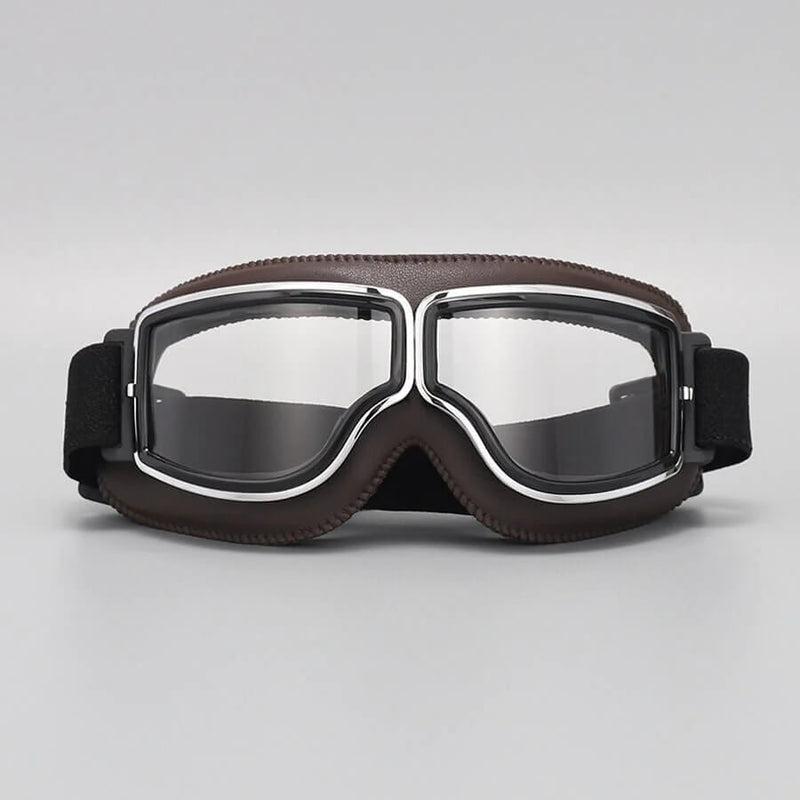 Retro Motorcycle Goggles with Adjustable Strap