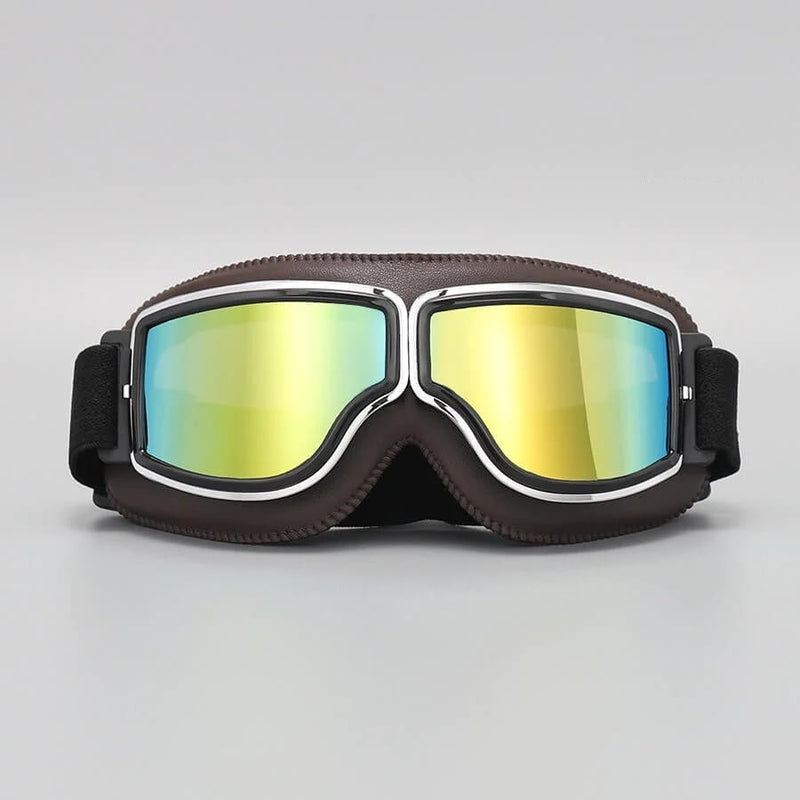 Retro Motorcycle Goggles with Adjustable Strap