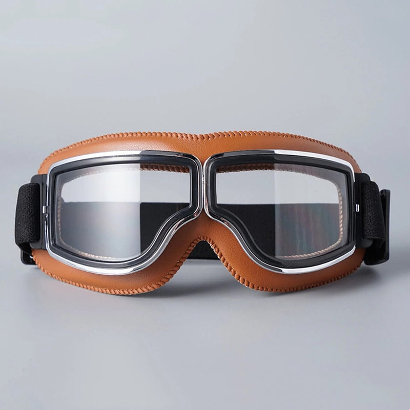 Retro Motorcycle Goggles with Adjustable Strap