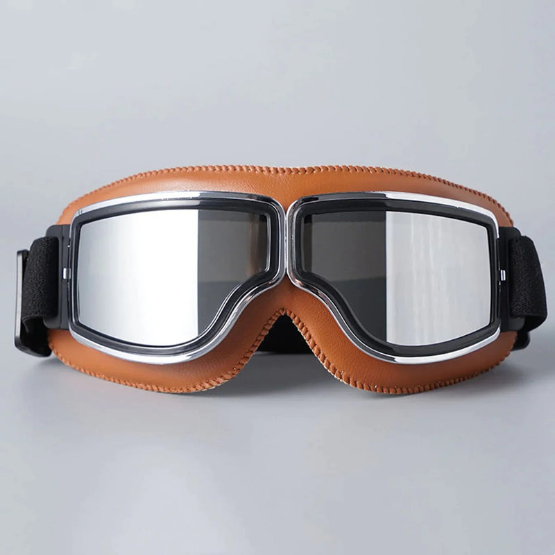 Retro Motorcycle Goggles with Adjustable Strap