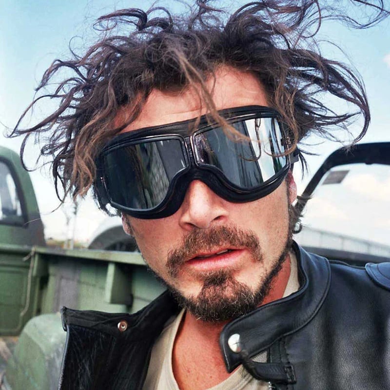Retro Motorcycle Goggles with Adjustable Strap